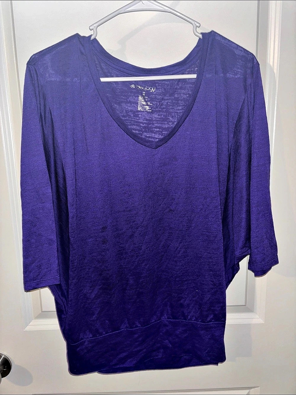 Ideology Purple Tunic Size Medium